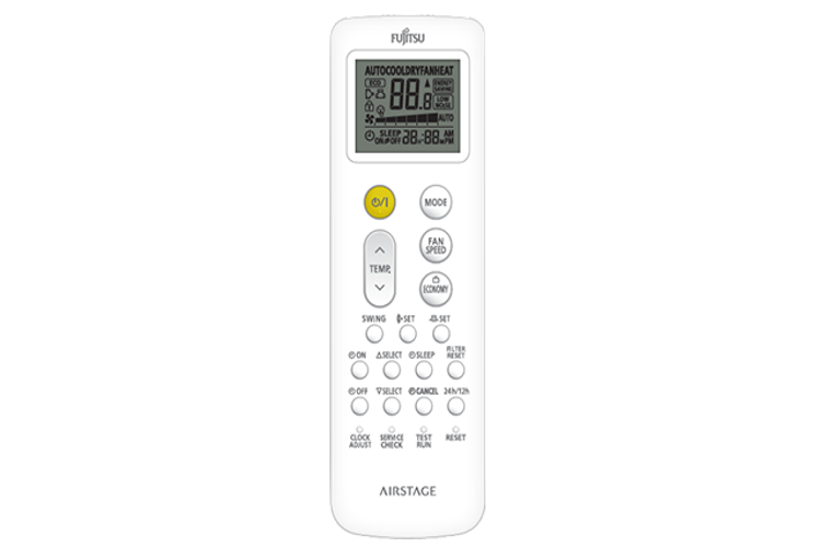 Õhksoojuspump Fujitsu_ASEH09-14KHCBN_AOEH14KHCBN_NORDIC_AIRSTAGE_remote